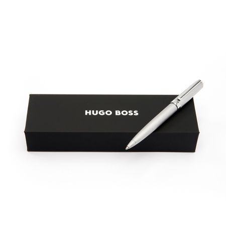 Saleys Travel Bags Hugo Boss: Gear Brushed Chrome Ballpoint Pen - Image 4