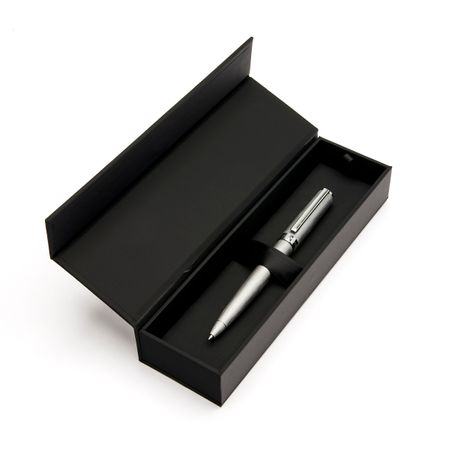 Saleys Travel Bags Hugo Boss: Gear Brushed Chrome Ballpoint Pen - Image 5