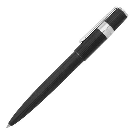 Saleys Travel Bags Hugo Boss: Gear Pinstripe Black / Chrome Ballpoint Pen - Image 4
