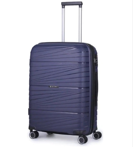 Pierre Cardin Montpellier Hard Case Large Trolley Luggage NAVY