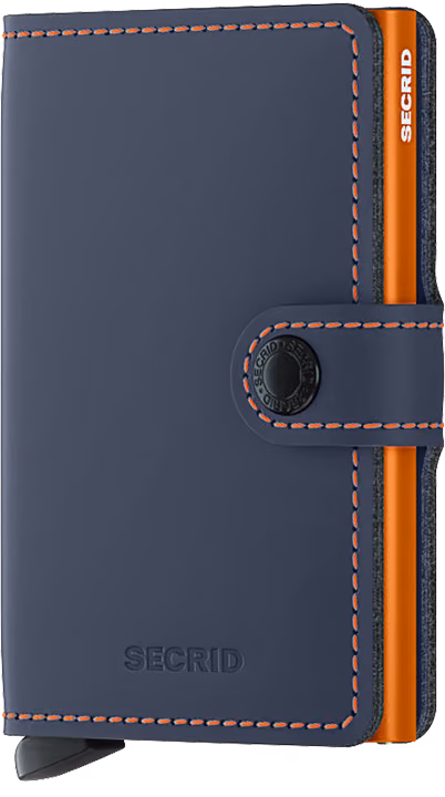 Secrid: Miniwallet Matte- Nightblue & Orange