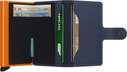 Saleys Travel Bags Secrid: Miniwallet Matte- Nightblue & Orange - Image 3