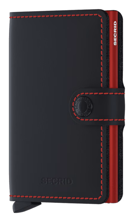Secrid: Miniwallet Matte - Black & Red