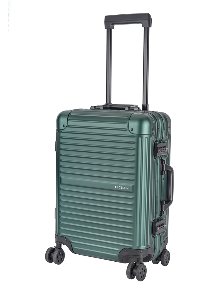 Saleys Travel Bags Cellini Aluminium 4-Wheel Carry On Trolley Case