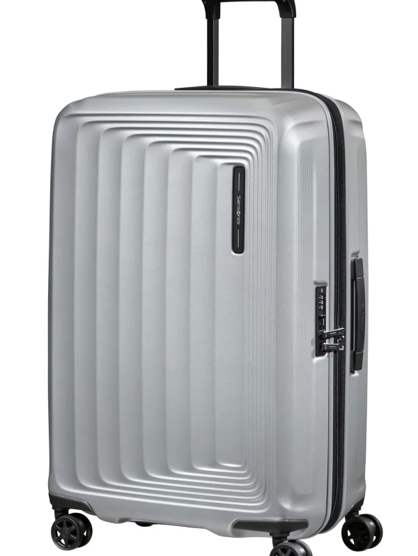 Samsonite: Nuon Spinner Expandable 69cm Medium - Matte Silver