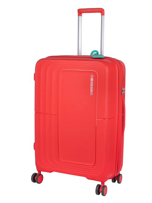 Saleys Travel Bags Cellini Cruze Medium 4 Wheel Xpander Trolley Case - Poppy Red - Image 6