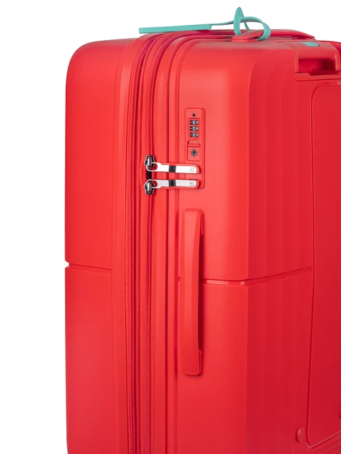 Saleys Travel Bags Cellini Cruze Medium 4 Wheel Xpander Trolley Case - Poppy Red - Image 10