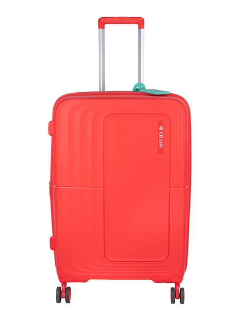 Saleys Travel Bags Cellini Cruze Medium 4 Wheel Xpander Trolley Case - Poppy Red - Image 4
