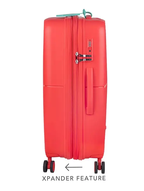 Saleys Travel Bags Cellini Cruze 4 Wheel Carry On Xpander Trolley Case - Poppy Red - Image 2