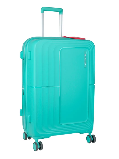 Cellini Cruze Medium 4 Wheel Xpander Trolley Case - Aqua