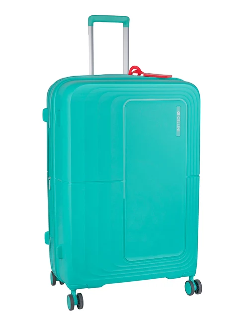 Cellini Cruze Large 4 Wheel Xpander Trolley Case - Aqua