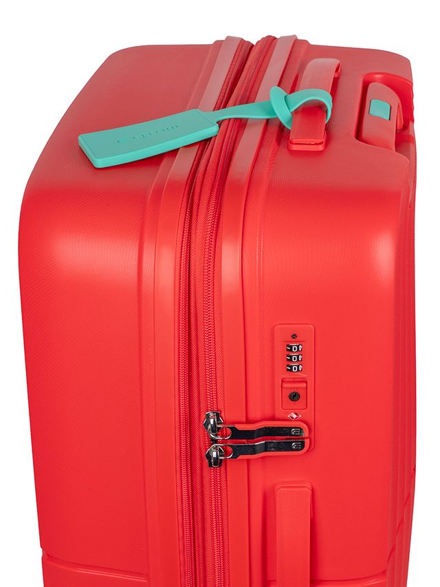 Saleys Travel Bags Cellini Cruze Large 4 Wheel Xpander Trolley Case - Poppy Red - Image 2
