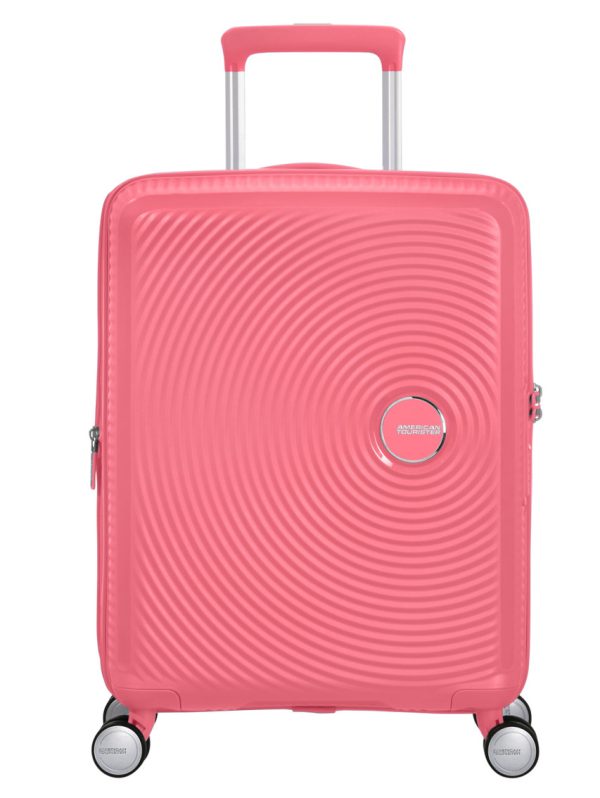 American Tourister Soundbox Expandable Spinner 55cm - Sun Kissed Coral