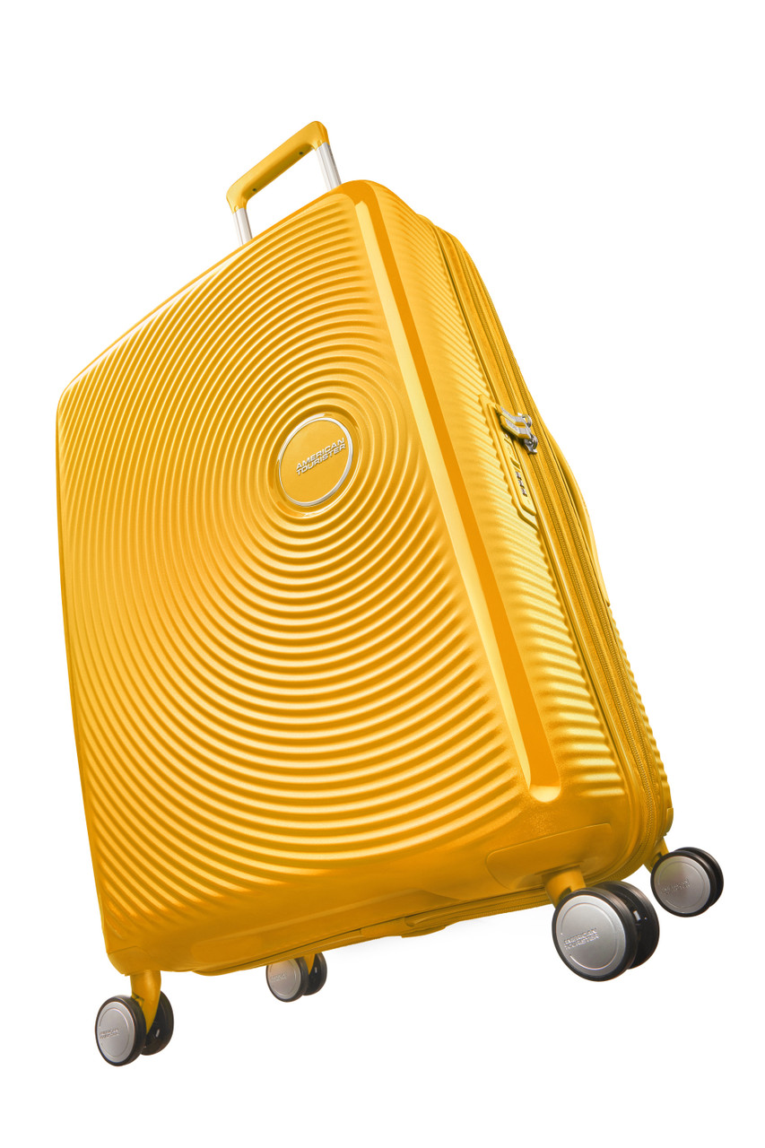 Saleys Travel Bags American Tourister Soundbox Exp Spinner 67cm - Golden Yellow - Image 10