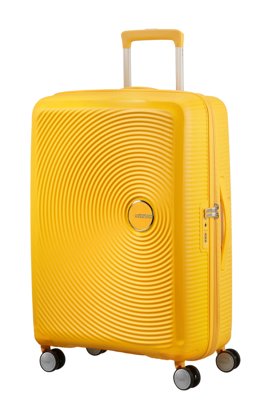 Saleys Travel Bags American Tourister Soundbox Exp Spinner 67cm - Golden Yellow - Image 4
