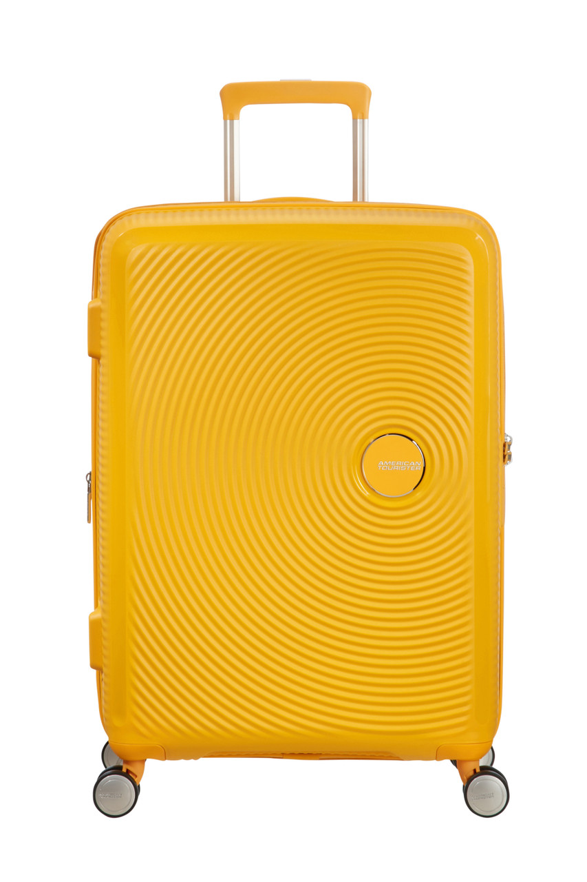 Saleys Travel Bags American Tourister Soundbox Exp Spinner 67cm - Golden Yellow