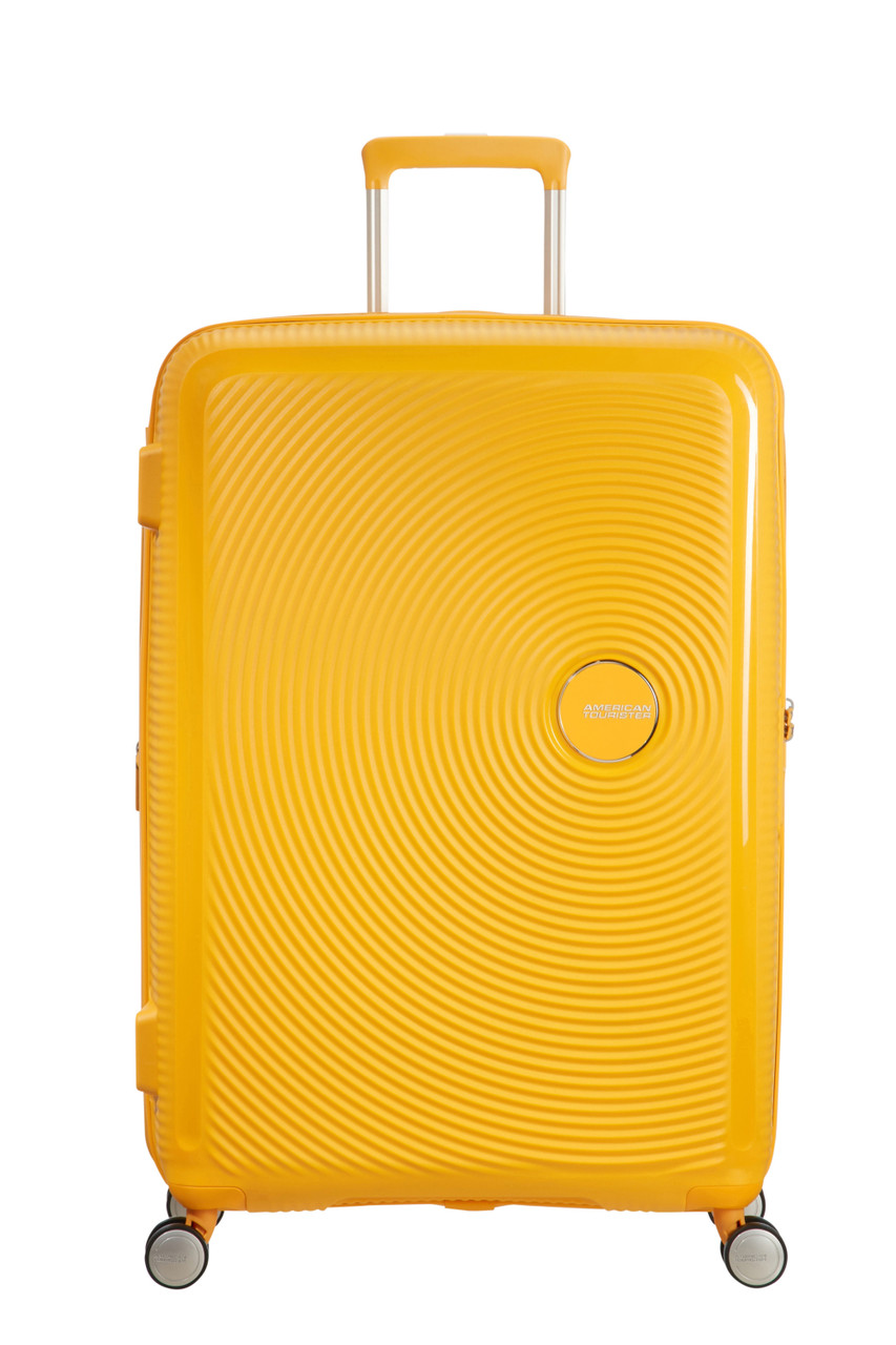 Saleys Travel Bags American Tourister Soundbox Exp Spinner 77cm - Golden Yellow
