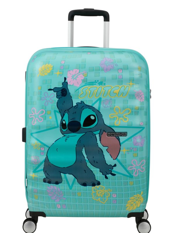 American Tourister Wavebreaker Disney Spinner 67cm - Stitch Flower