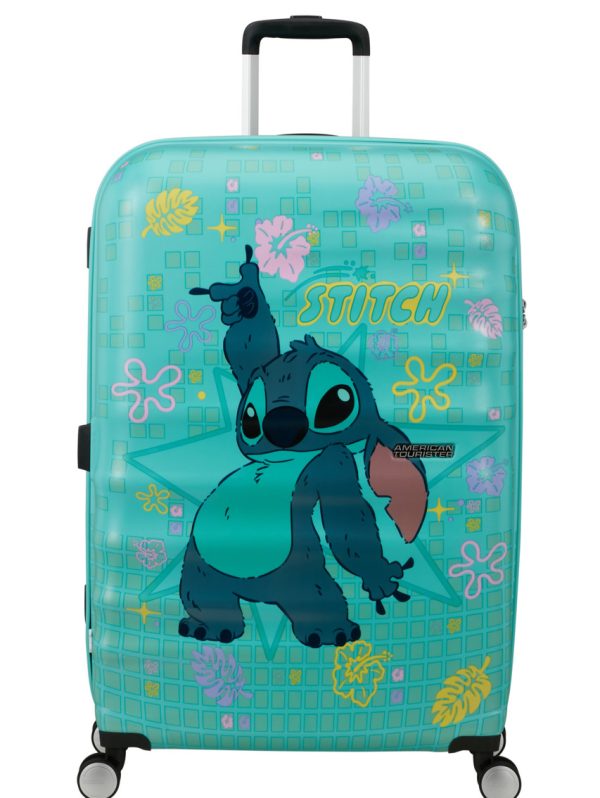 American Tourister Wavebreaker Disney Spinner 77cm - Stitch Flower