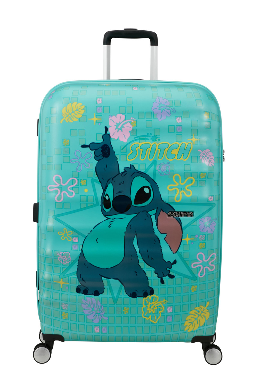Saleys Travel Bags American Tourister Wavebreaker Disney Spinner 77cm - Stitch Flower