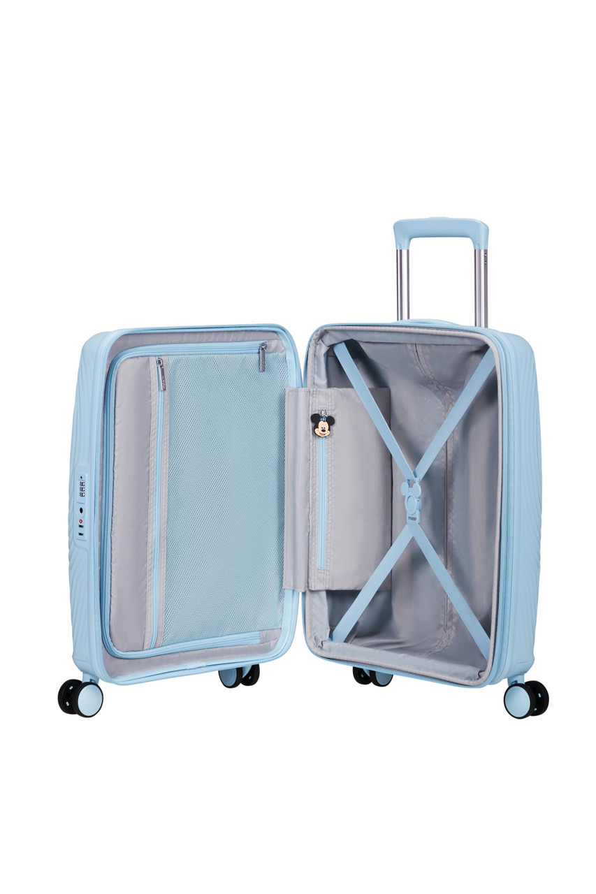Saleys Travel Bags American Tourister Mickey Magic Exp Spinner 55cm - Pastel Blue - Image 10