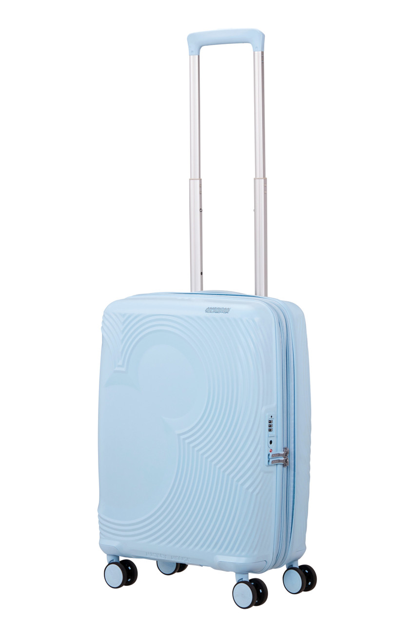 Saleys Travel Bags American Tourister Mickey Magic Exp Spinner 55cm - Pastel Blue - Image 2