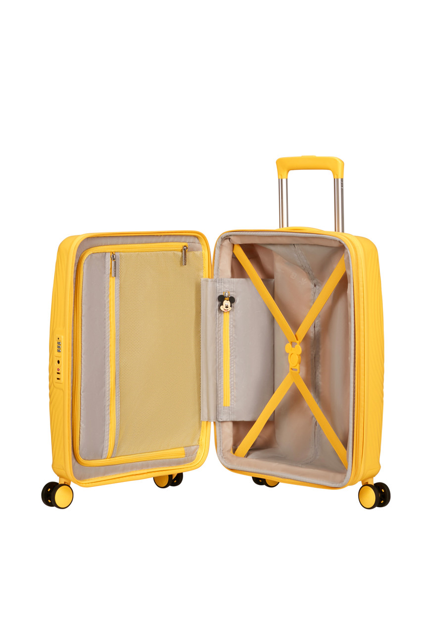 Saleys Travel Bags American Tourister Mickey Magic Exp Spinner 55cm - Flower Yellow - Image 10
