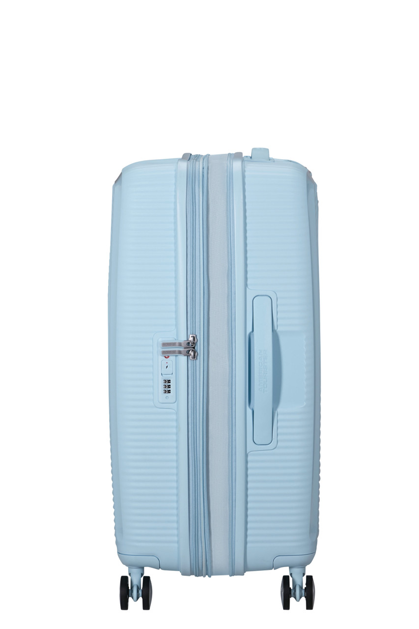 Saleys Travel Bags American Tourister Soundbox Exp Spinner 67cm - Pastel Blue - Image 11
