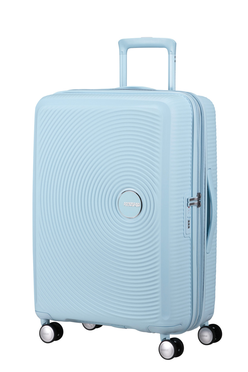 Saleys Travel Bags American Tourister Soundbox Exp Spinner 67cm - Pastel Blue - Image 5