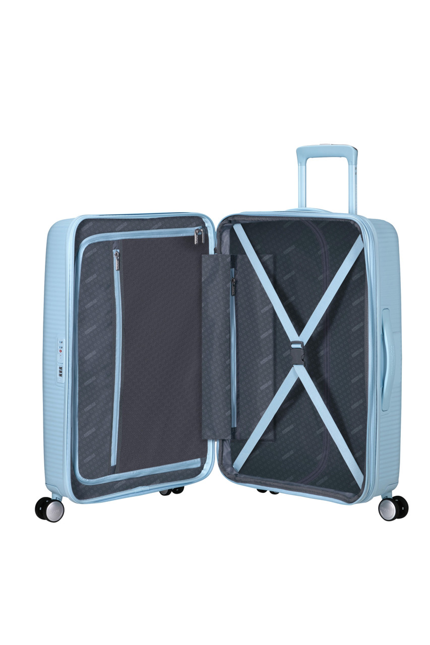 Saleys Travel Bags American Tourister Soundbox Exp Spinner 67cm - Pastel Blue - Image 4