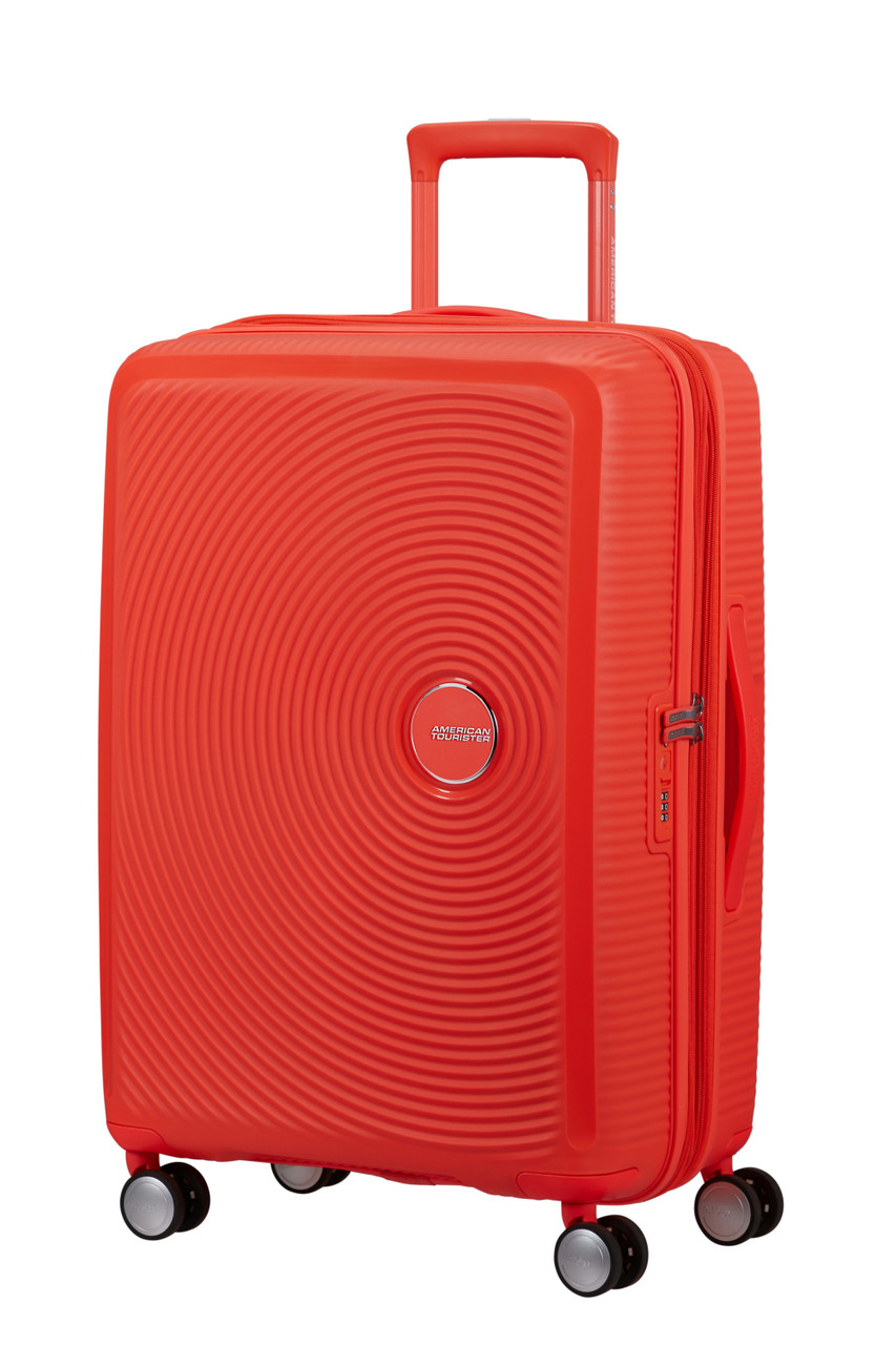 Saleys Travel Bags American Tourister Soundbox Exp Spinner 67cm - Neon Orange - Image 3