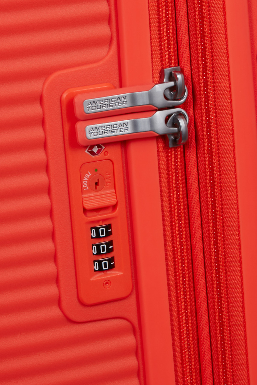 Saleys Travel Bags American Tourister Soundbox Exp Spinner 67cm - Neon Orange - Image 6