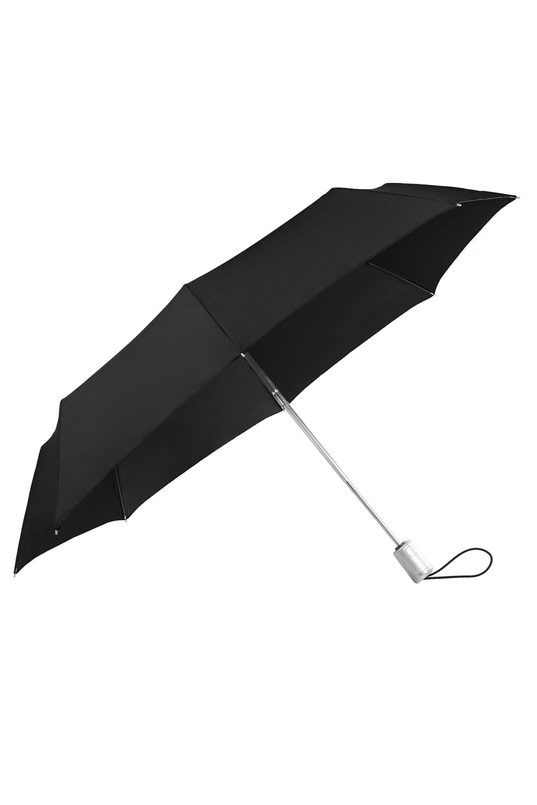 Saleys Travel Bags Samsonite: Umbrella, Alu Drop S Safe 3 Sect. Auto O/C - Black