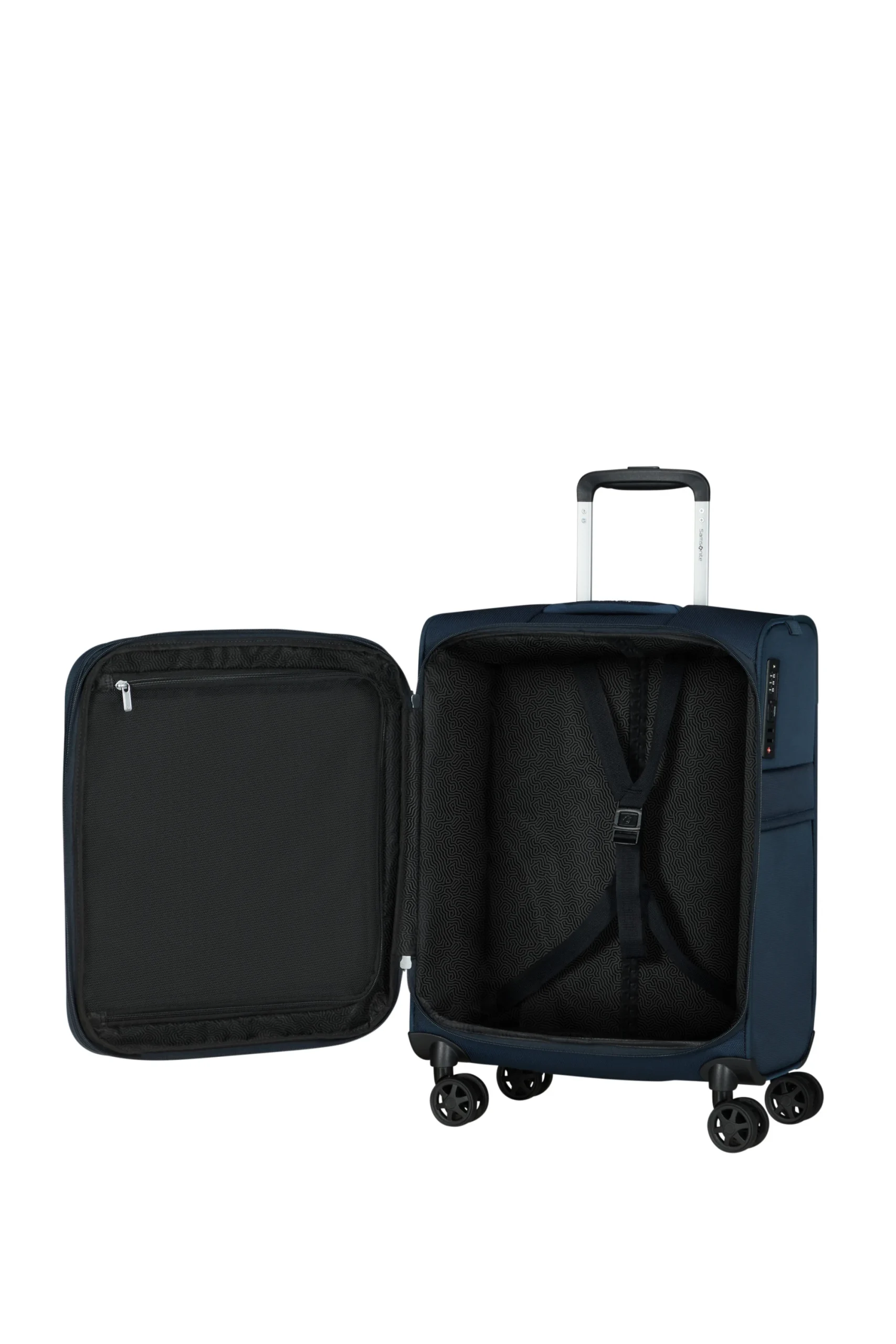 Saleys Travel Bags Samsonite: Urbify Spinner Expandable 55cm Carry on - Navy Blue - Image 5