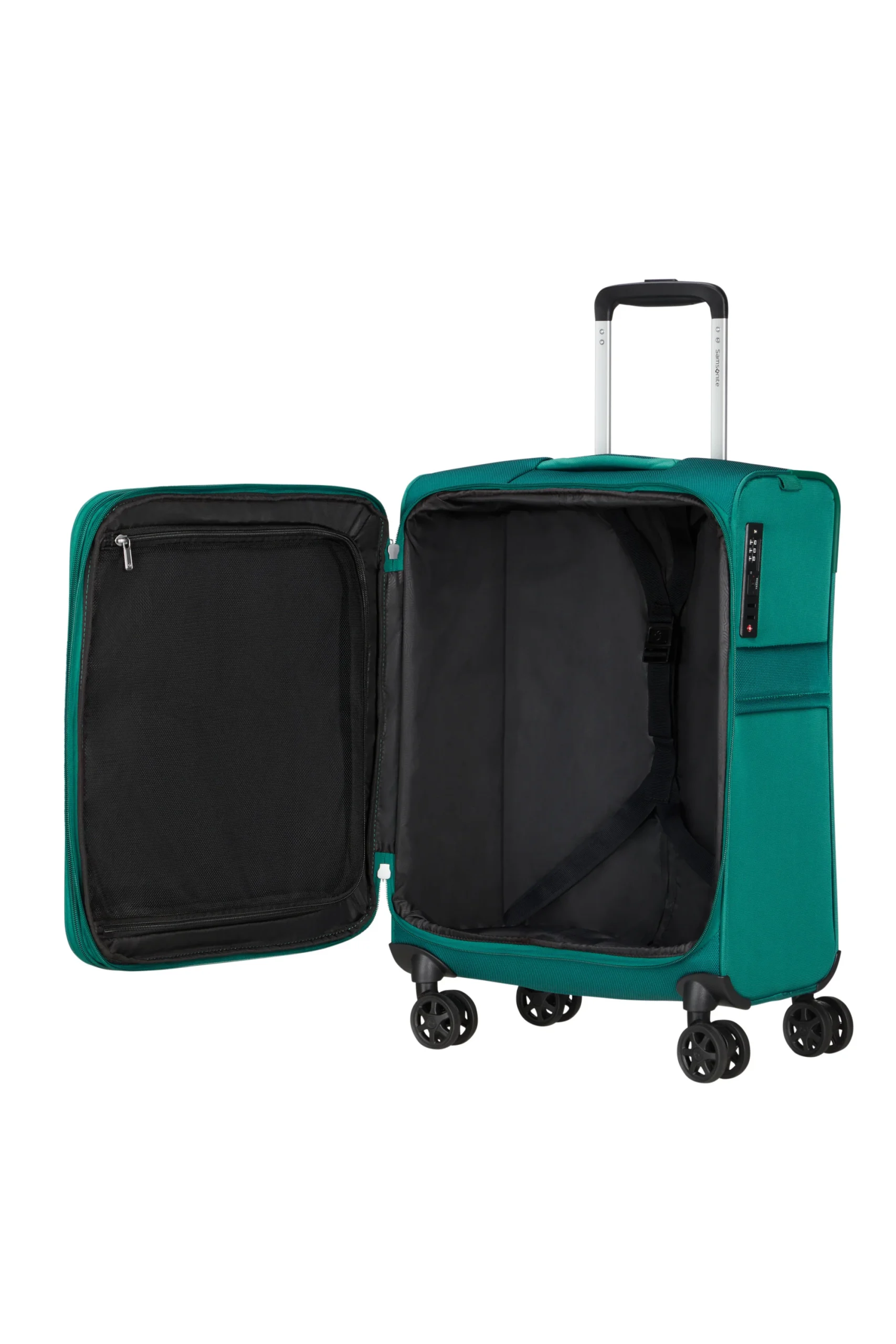 Saleys Travel Bags Samsonite: Urbify Spinner Expandable 55cm Carry on - Pine Green - Image 4
