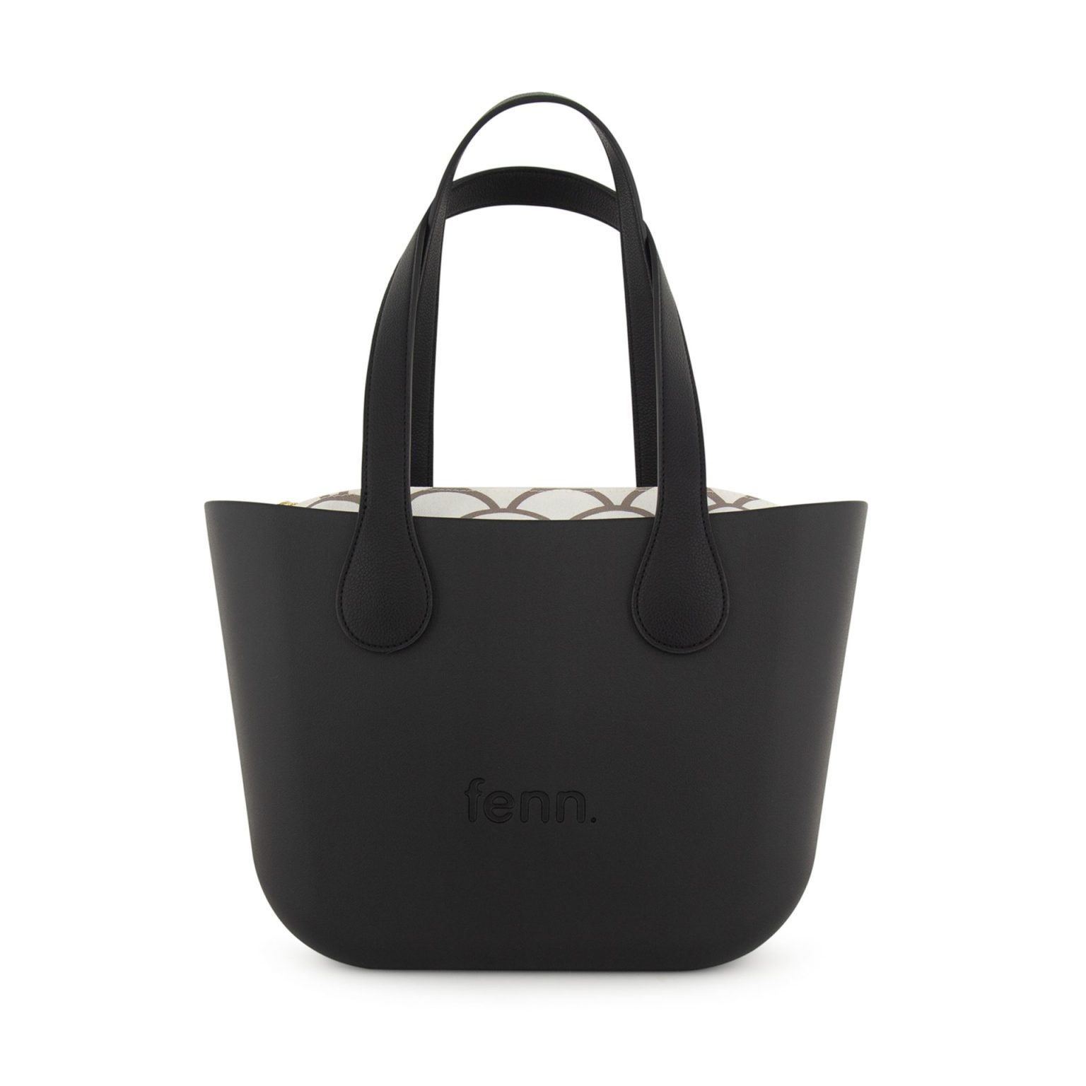 Saleys Travel Bags FENN: Petite - Black/Gold Zip/Black Flat Handle - Image 2