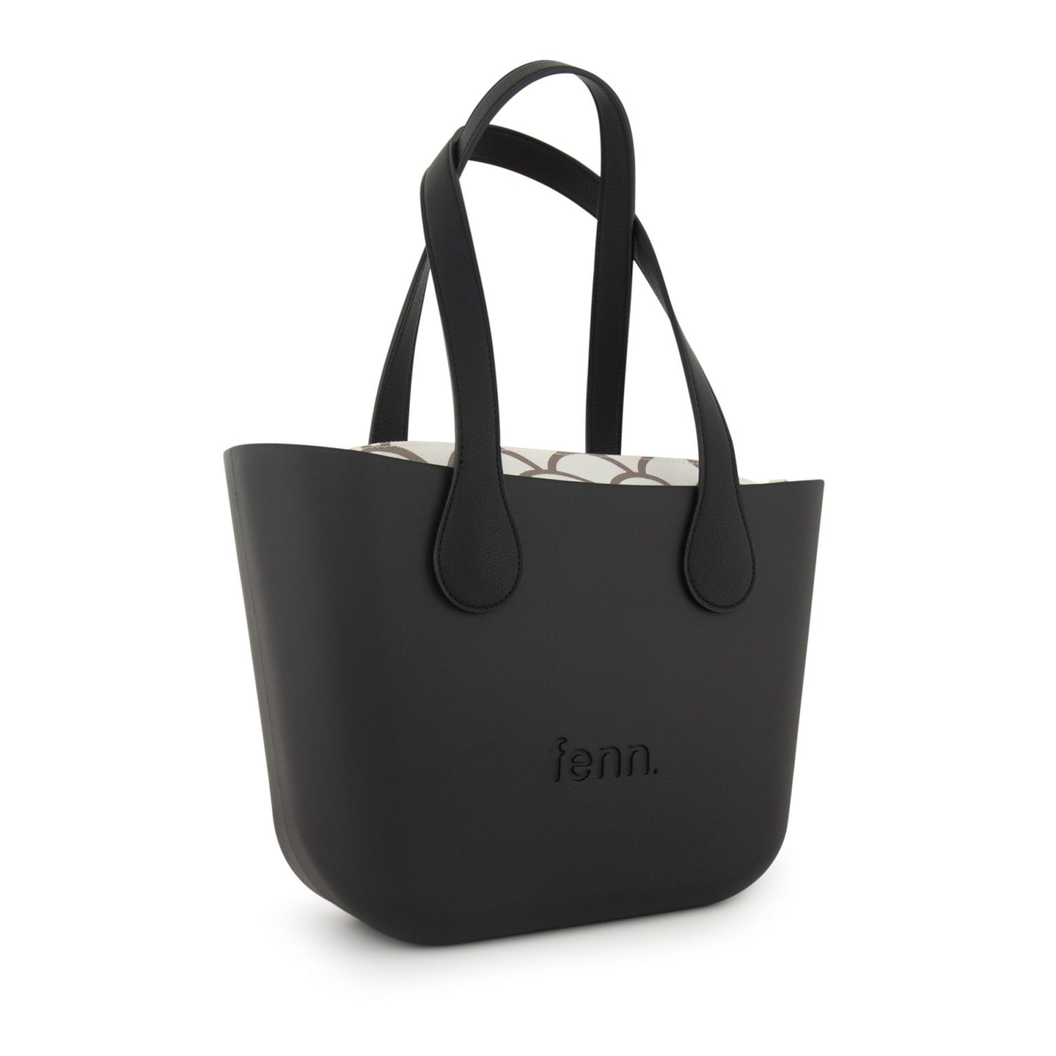 Saleys Travel Bags FENN: Petite - Black/Gold Zip/Black Flat Handle