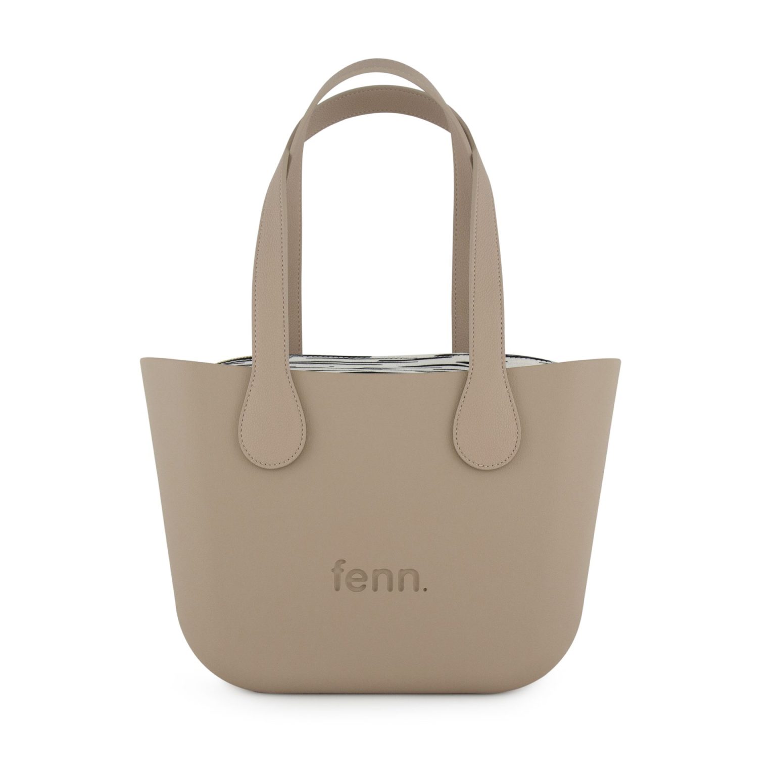 Saleys Travel Bags FENN: Petite - Stone/Gold Zip/Light Stone Flat Handle - Image 2