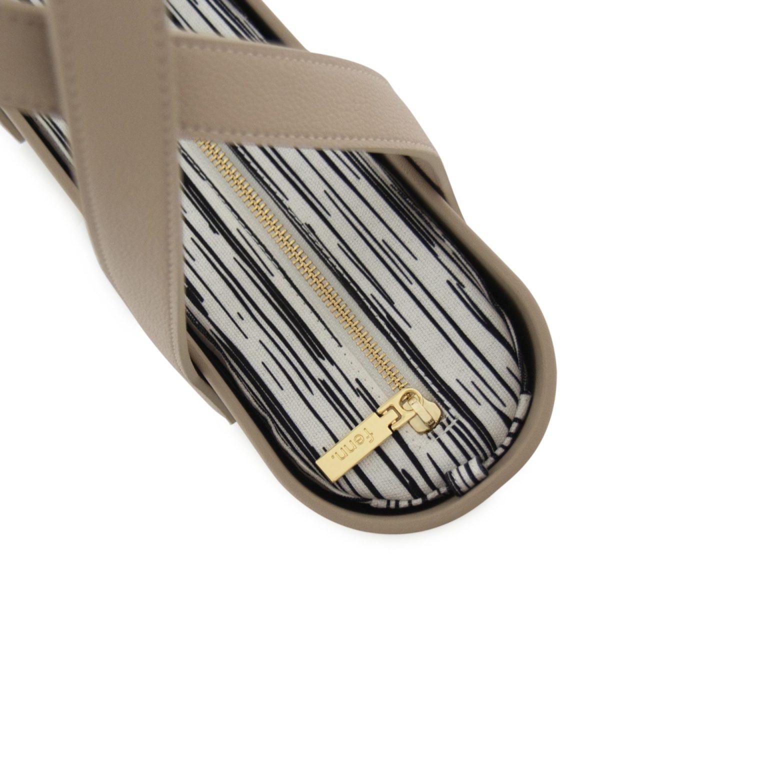 Saleys Travel Bags FENN: Petite - Stone/Gold Zip/Light Stone Flat Handle - Image 3