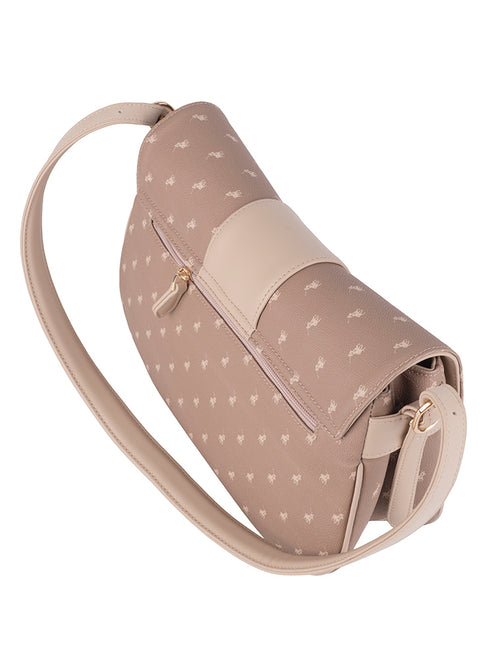 Saleys Travel Bags Polo Kensington Flapover Shoulder Bag - Brown - Image 3