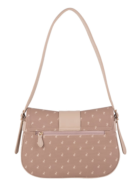 Saleys Travel Bags Polo Kensington Flapover Shoulder Bag - Brown - Image 4
