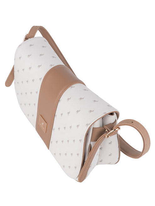 Saleys Travel Bags Polo Kensington Flapover Shoulder Bag - White - Image 2