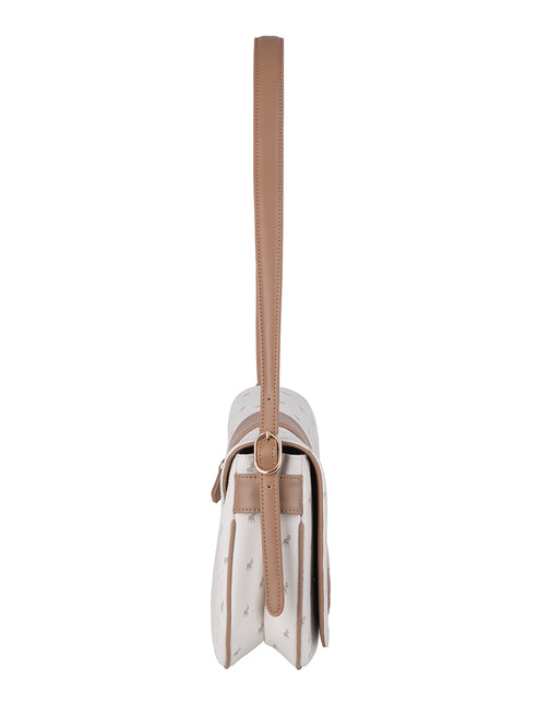 Saleys Travel Bags Polo Kensington Flapover Shoulder Bag - White - Image 5