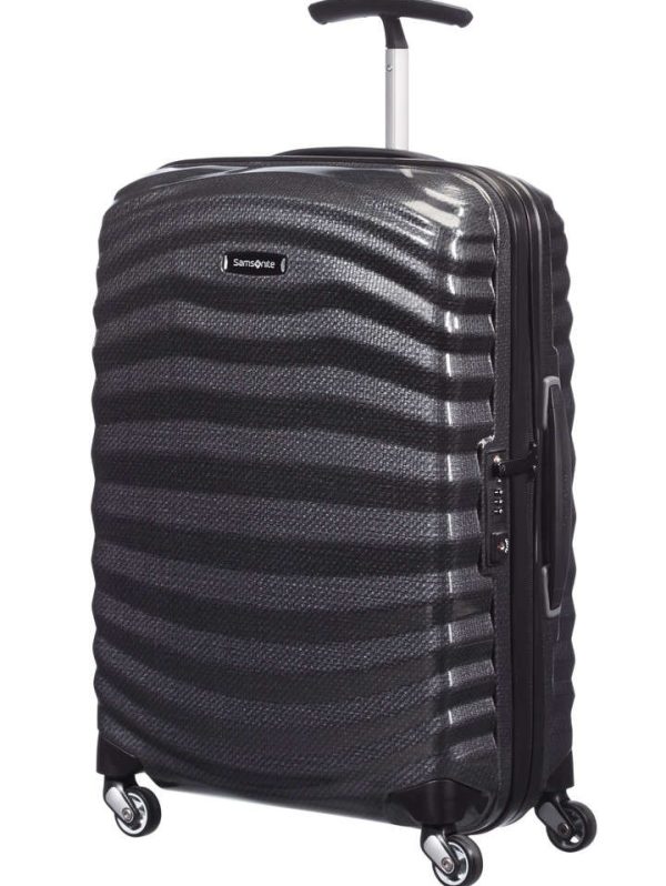 Samsonite: Lite-Shock (55cm) Carry on Spinner - Black