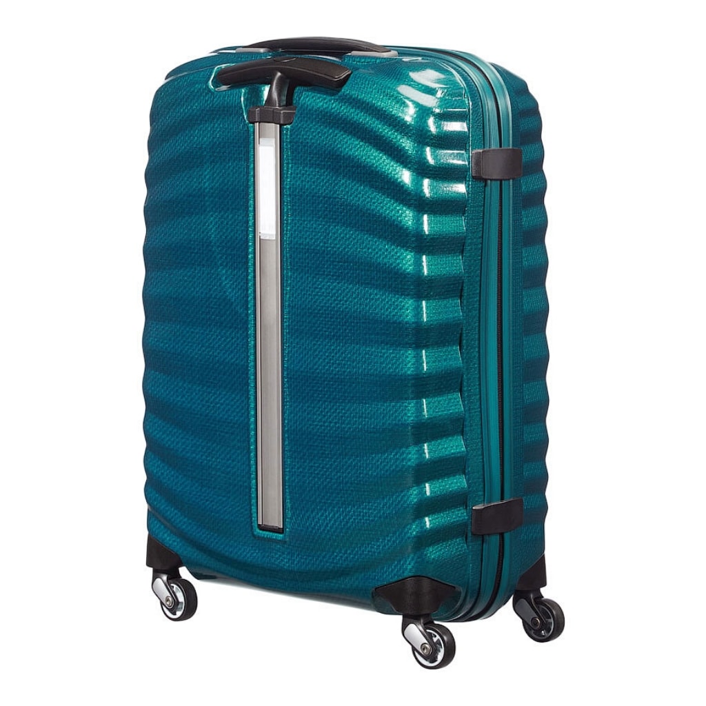 Saleys Travel Bags Samsonite: Lite-Shock (55cm) Carry on Spinner - Petronus Blue - Image 2
