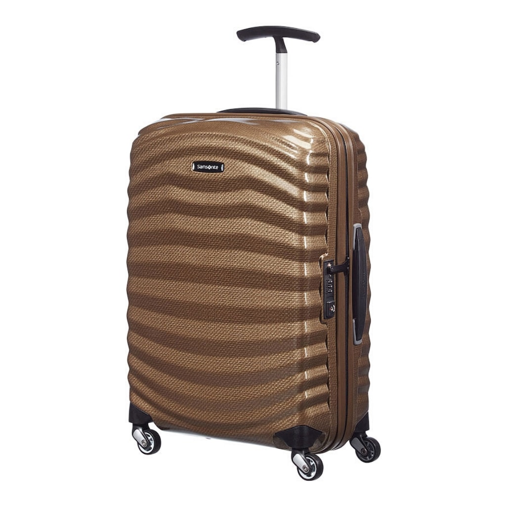 Saleys Travel Bags Samsonite: Lite-Shock (55cm) Carry on Spinner - Sand