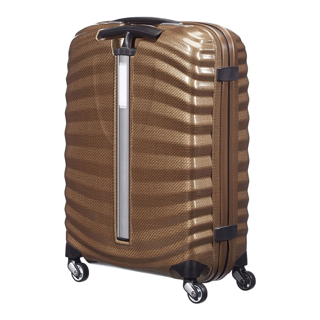 Saleys Travel Bags Samsonite: Lite-Shock (55cm) Carry on Spinner - Sand - Image 2