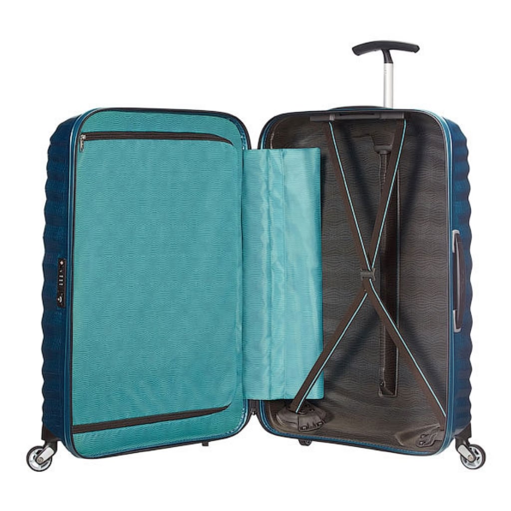 Saleys Travel Bags Samsonite: Lite-Shock (69cm) Medium Spinner - Petronus Blue - Image 3