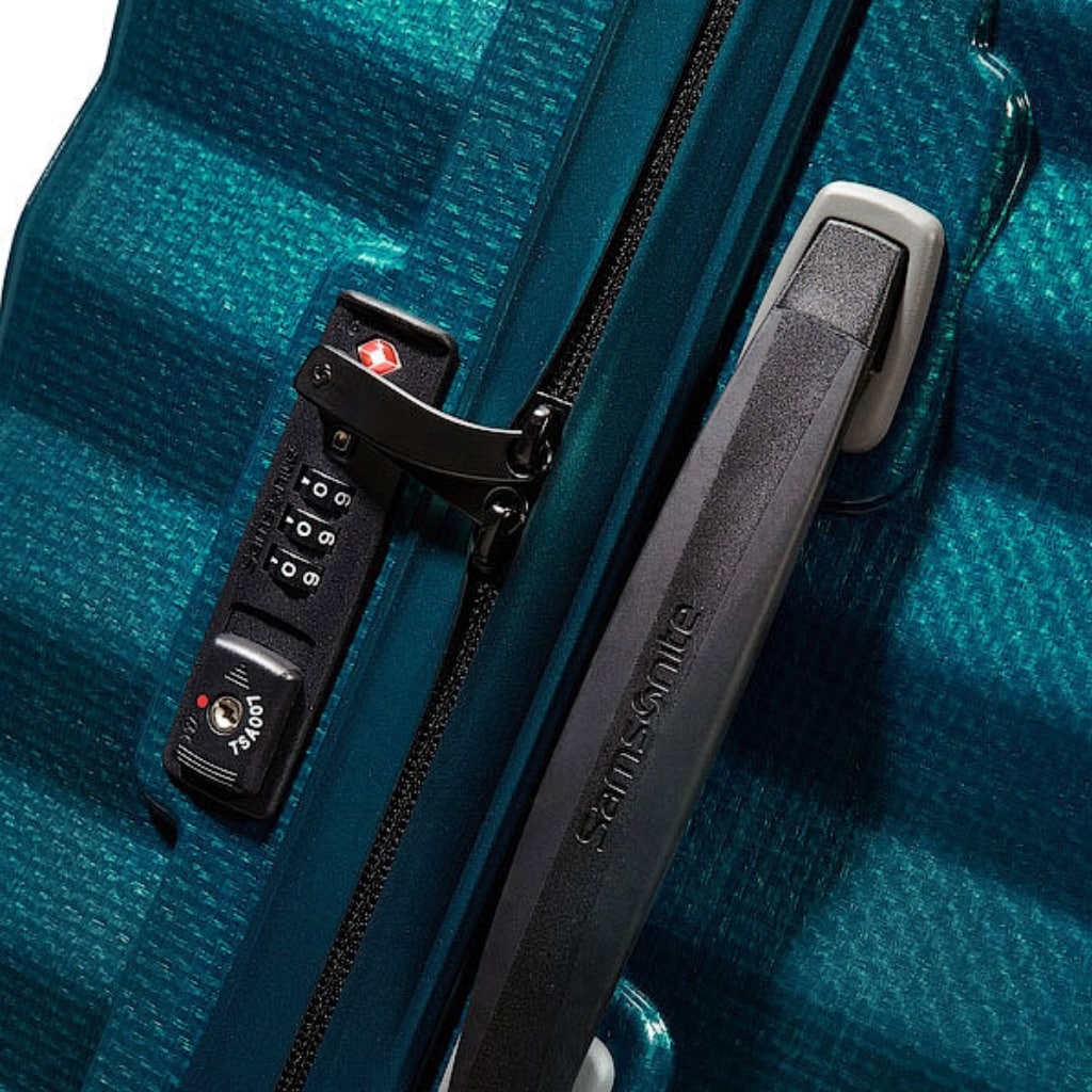 Saleys Travel Bags Samsonite: Lite-Shock (69cm) Medium Spinner - Petronus Blue - Image 4