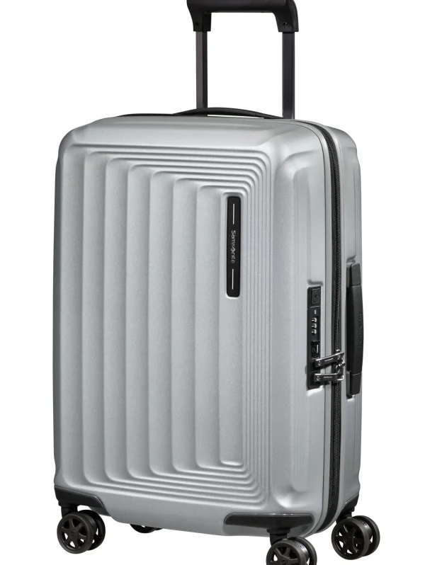 Samsonite: Nuon Spinner Expandable 55cm - Matte Silver